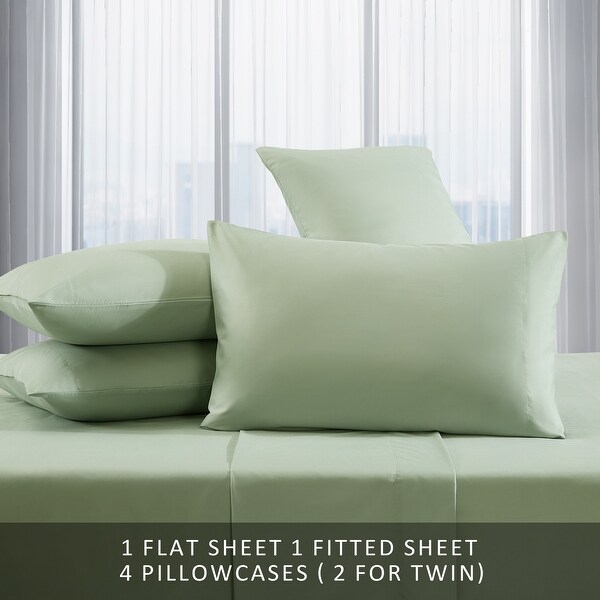 Kenneth Cole Solution Recyled Polyester Solid Sheet Set