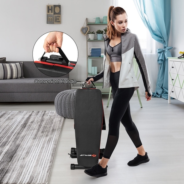 Goplus Foldable Weight Bench Multifunctional Dumbbell Gym Bench - See details