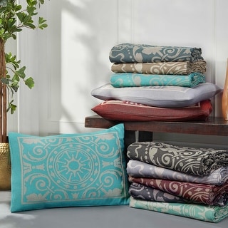 Cotton Blend Oversized Classic Medallion Bedspread Set by Superior