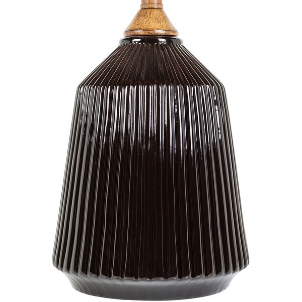 Elesa Modern Ceramic Table Lamp - 26"H x 15"W x 15"D