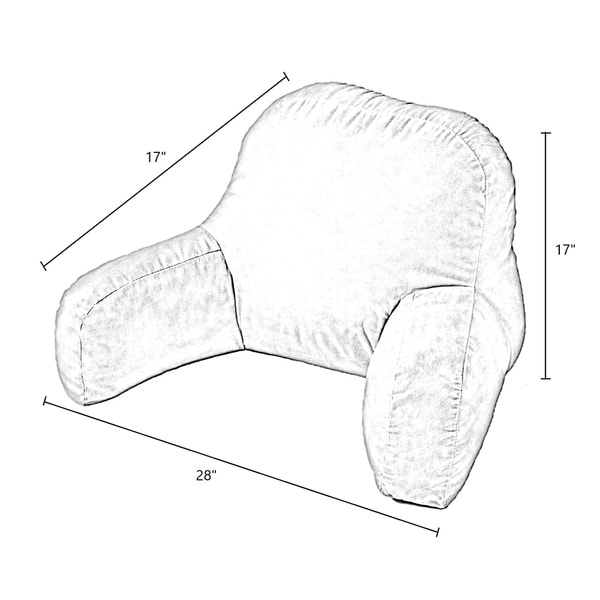 Greendale Home Fashions Blue Hyatt Bed Rest Pillow