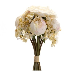 Peony and Hydrangea Bouquet (Set of 6) - 7"L x 7"W x 16.75"H