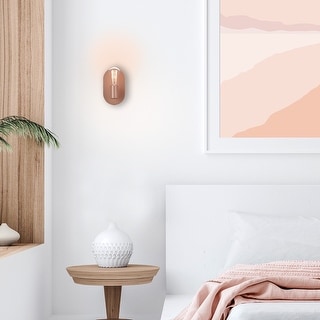 Kiel 1-Light Cork Finish Plug-In or Hardwire Wall Sconce - one size