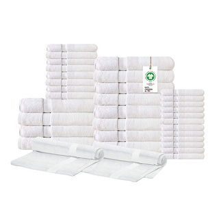 Delara Organic Cotton Feather Touch Quick Dry 650 GSM 34-Pieces Towel Set