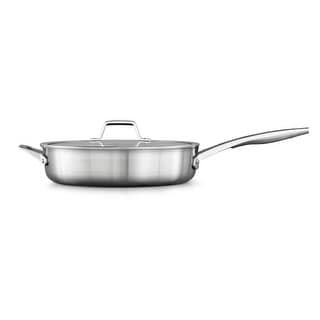 Calphalon Premier Stainless Steel 5-Quart Saute Pan, Stainless