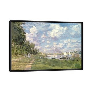 iCanvas "The Marina at Argenteuil, 1872 " by Claude Monet Framed Canvas Print