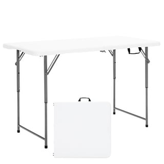 Costway Folding Table Portable Bi-fold Picnic Dining Table w/ 3-Level - See Details