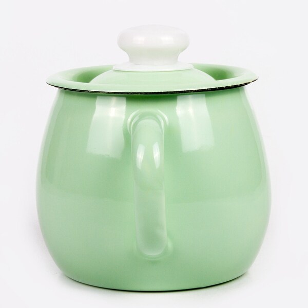 STP-Goods 1.1-Quart Mint Enamel on Steel Tea Kettle
