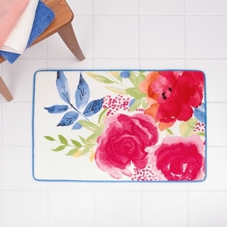Porch & Den Sora Floral Burst Bath Rug - 20 x 30 - 20 x 30 - 20 x 30