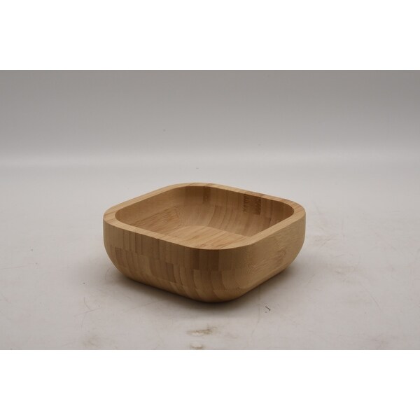 Square BAMBOO dessert BOWLS 5PCS/SET