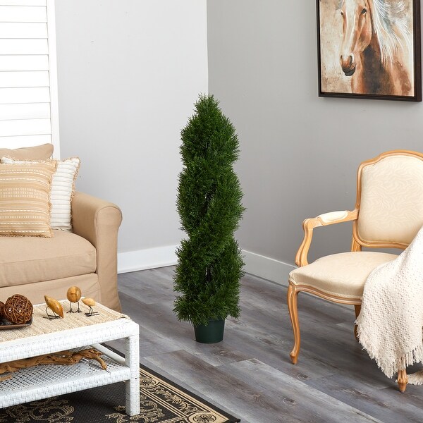 Double Pond Cypress Spiral Topiary - Green