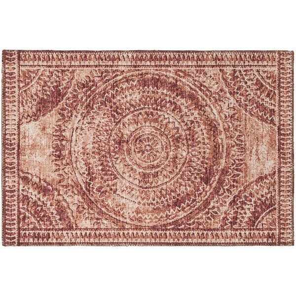 Indoor/ Outdoor Addison Yuma Medallion Washable Area Rug