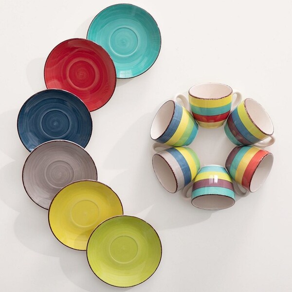 vancasso Arco 18-Piece Multicolor Dinnerware Set (Service For 6)