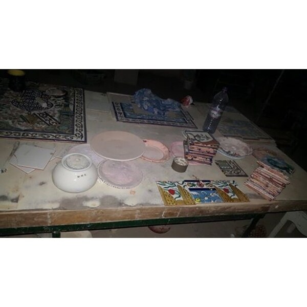 60in x 30in Mosaic Tile Ceramic Wall Mural 50pc Peacock Design