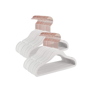 Baby Hangers Pack of 50, Children’s Hangers for Closet, Premium Velvet Hangers for Nursery, Non-Slip Hangers, Light Pink