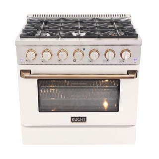 KUCHT Customized Professional 36 in. 5.2 cu. ft. Natural Gas Range w/ Sealed Burners & Convection Oven