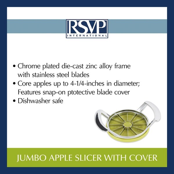 Jumbo Apple Slicer With Cover - Jumbo Slicer, 7.3x4.9"