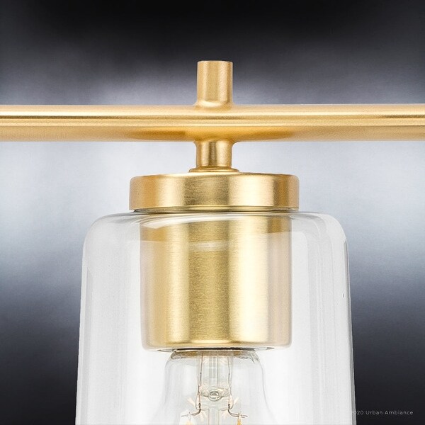 Luxury Traditional Bath Light, 7.625"H x 48.5"W, with Transitional Style, Satin Gold, BWP4149 by Urban Ambiance - 48.5
