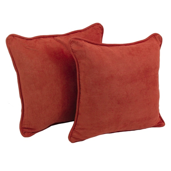 Porch & Den Blaze River 18-inch Microsuede Accent Throw Pillow (Set of 2)