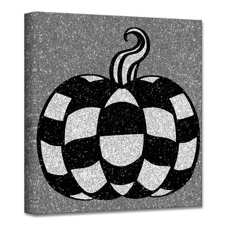 ChiChi Décor 'Glamoween Pumpkin I' Halloween Canvas Wall Art