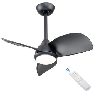 28 in 3 Blades Seletable color temperature LED Indoor Ceiling Fan - 28"