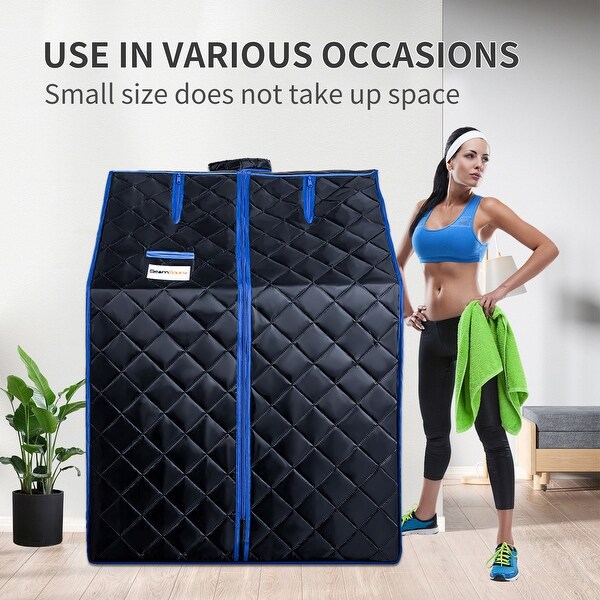 Portable and Foldable Full Size Steam Sauna with Remote Control