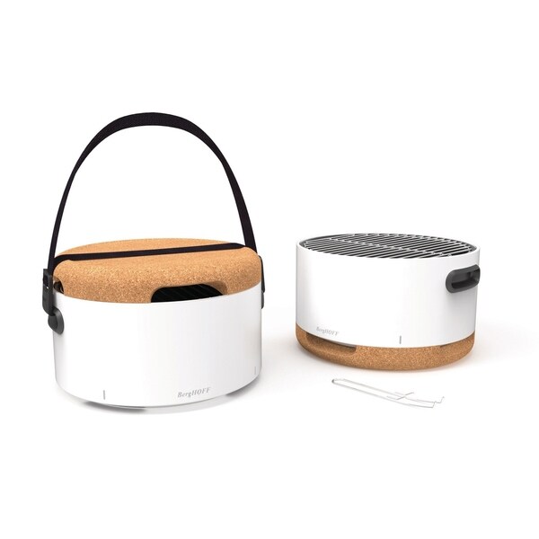 Tabletop BBQ - White, 13.75 x 8.75"