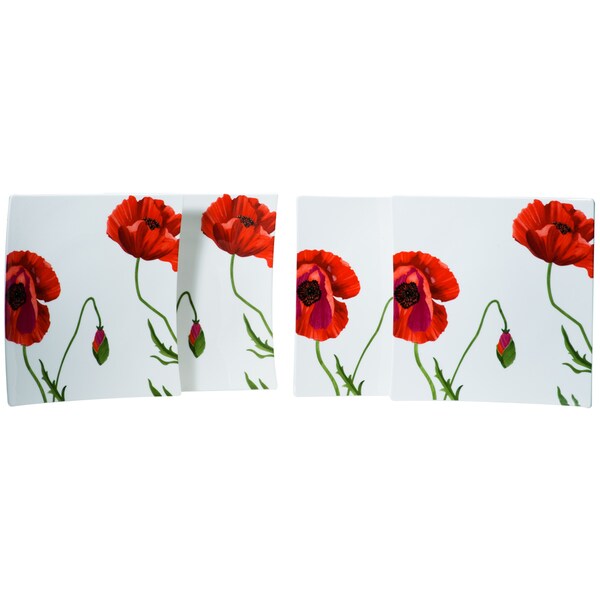 Summer Sun Square Dinner Plate 10" (Set of 4)