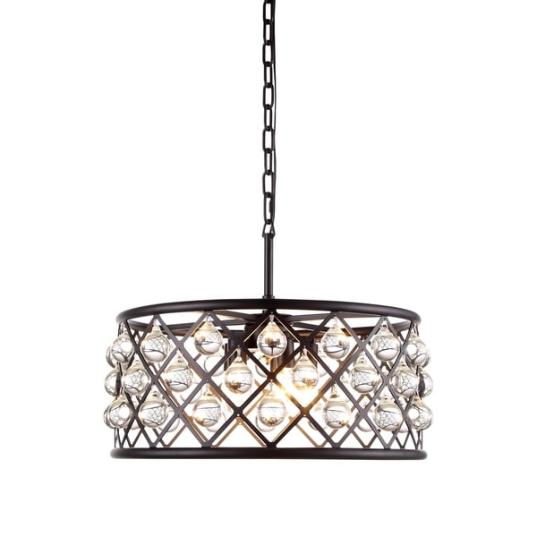 Royce Edge 5-Light Matte Black Pendant