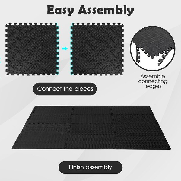 Costway 36 Tiles 1/2'' Puzzle Floor Exercise Mat Interlocking - 36 Tiles