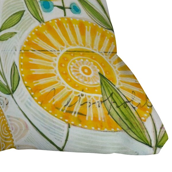 Cori Dantini Sun Burst Flowers Throw Pillow