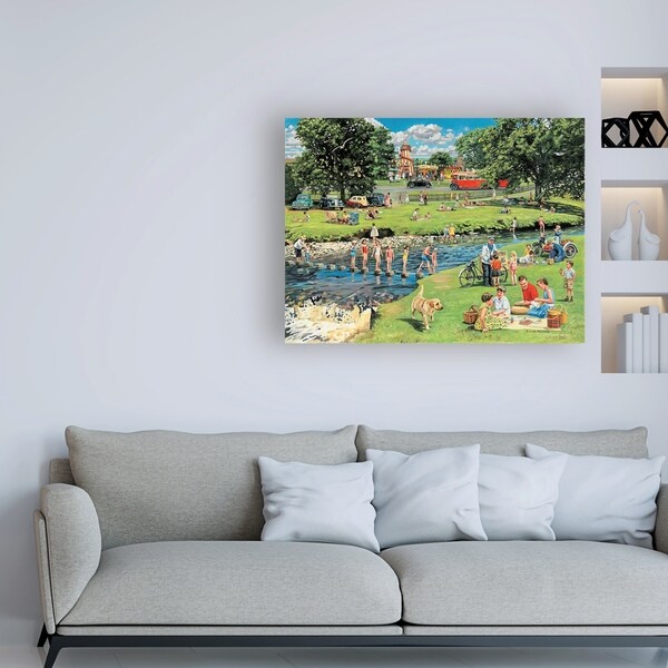 Trevor Mitchell 'At The Picnic Spot' Canvas Art