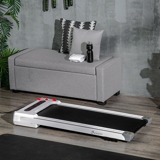 Soozier Walking Pad, Standing Under Desk Treadmill, Walking Jogging Machine with Blue Tooth Speaker, Remote Control