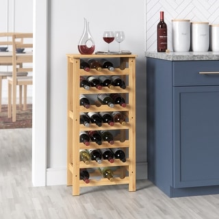 ClosetMaid Bamboo 28-Bottle Wine Rack