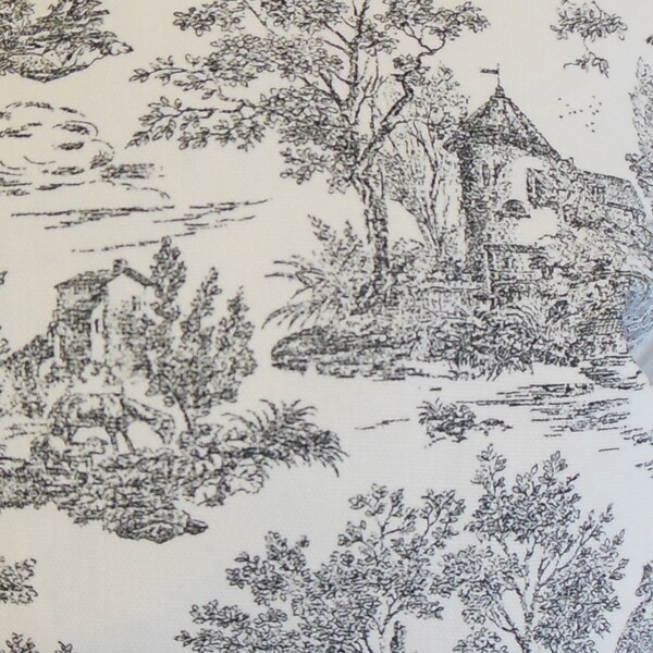 Ramira Charcoal Toile 18-inch Feather Filled Throw Pillow