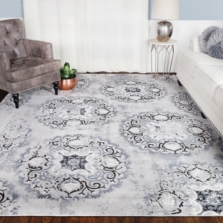 Hayward Modern Geometric Medallion Area Rug by Superior