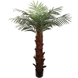Artificial Areca Palm Tree, 6 Foot Pre-Potted - 6 Feet