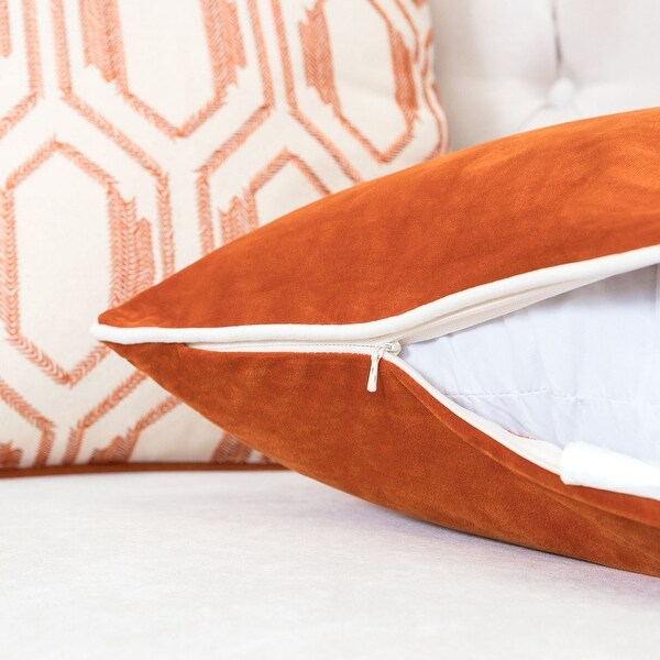 Skylar Turquoise Velvet 20" Square Decorative Throw Pillow