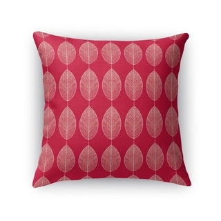 LEAF KEEF RED Accent Pillow By Kavka Designs
