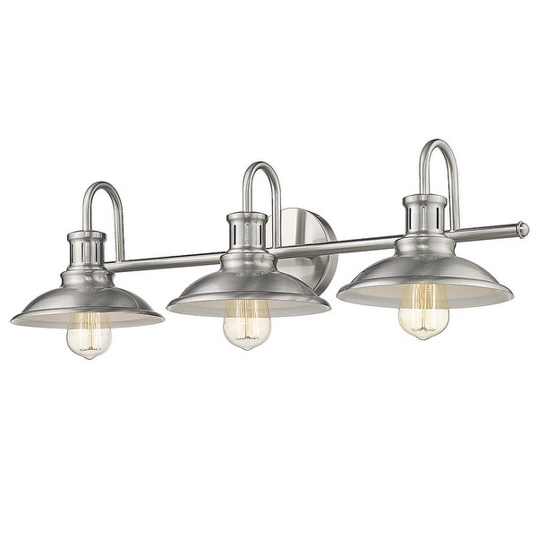 3-Light Nickel Bath Bar Vanity Light