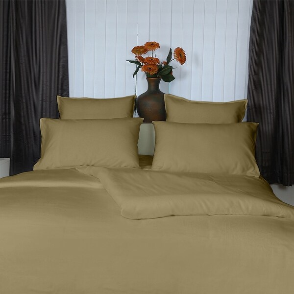 400 TC Super Fine 100pct Egyptian Cotton Sateen Solid Sheet Set