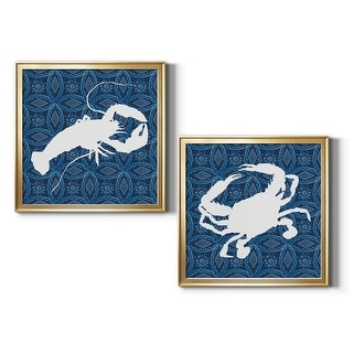Sea Patterner Lobster Premium Framed Canvas - Ready to Hang