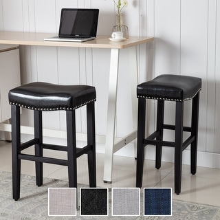 Henley 24-inch Saddle Counter Stool (Set of 2) - 24"