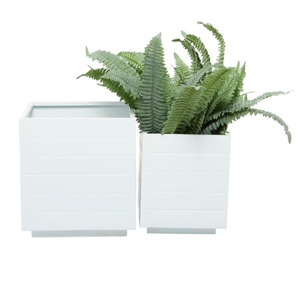 Metal Modern Planters (Set of 2)
