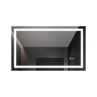 40x24 LED Wall-mounted Anti Fog Dimmer Function bathroom vanity mirror - 40 in. x 24 in.