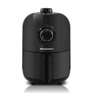 Elite Gourmet 1Qt Compact Air Fryer, Black