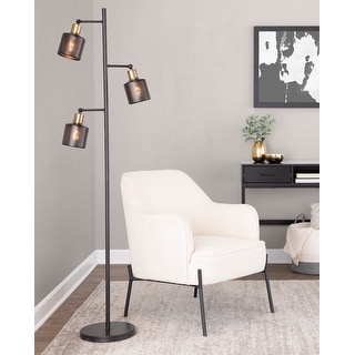 66" Oil Bronze & Dark Copper Brass Floor Lamp - Oil Bronze/Dark Copper Brass