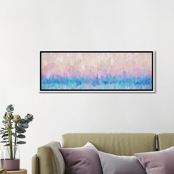 iCanvas "Pastel Rainfall" by Van Credi Framed Canvas Print