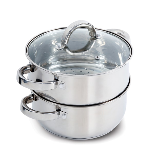 Oster Hali Stainless Steel Stovetop Steamer Set With Lid - Stainless Steel