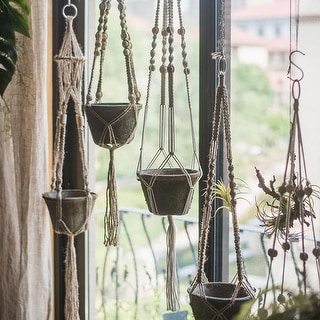 RusticReach Cotton Hemp Rope Planter Hanger